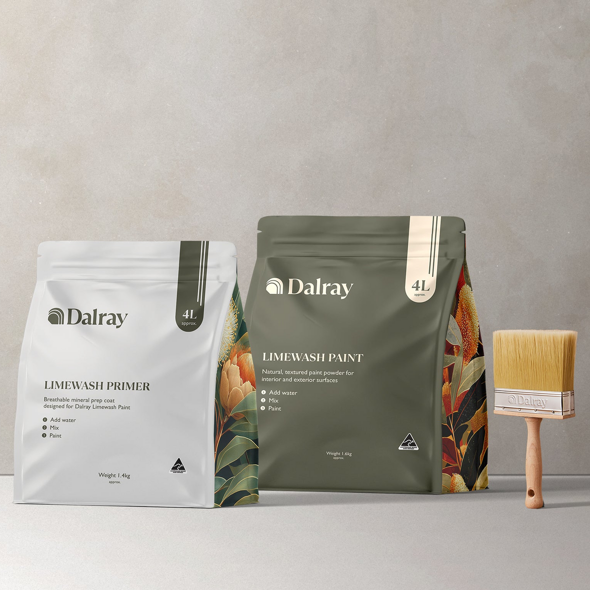 Limewash Prime & Paint Bundle - Small Room (4L)