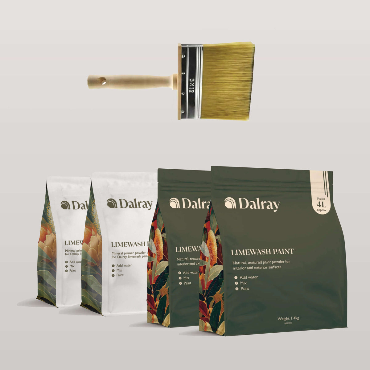 Limewash Prime & Paint Bundle - Large Room (8L)