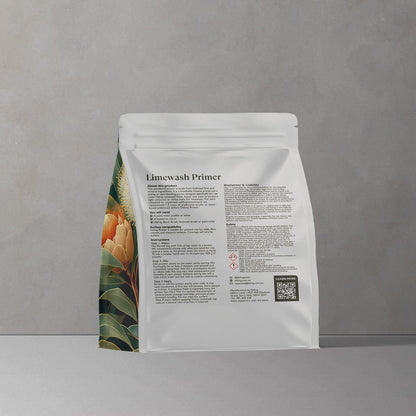 Australian Limewash Primer packaging to buy by Dalray on a gray background