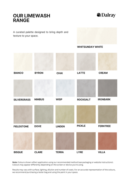 Dalray Limewash color range